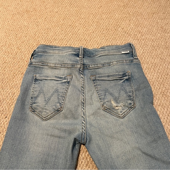 MOTHER Women’s The Insider Crop Step Chew Jeans Size 24 - Picture 3 of 6